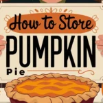 How to store pumpkin pie